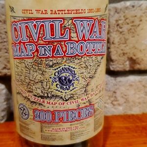 Historic puzzle map of civil war battle fields